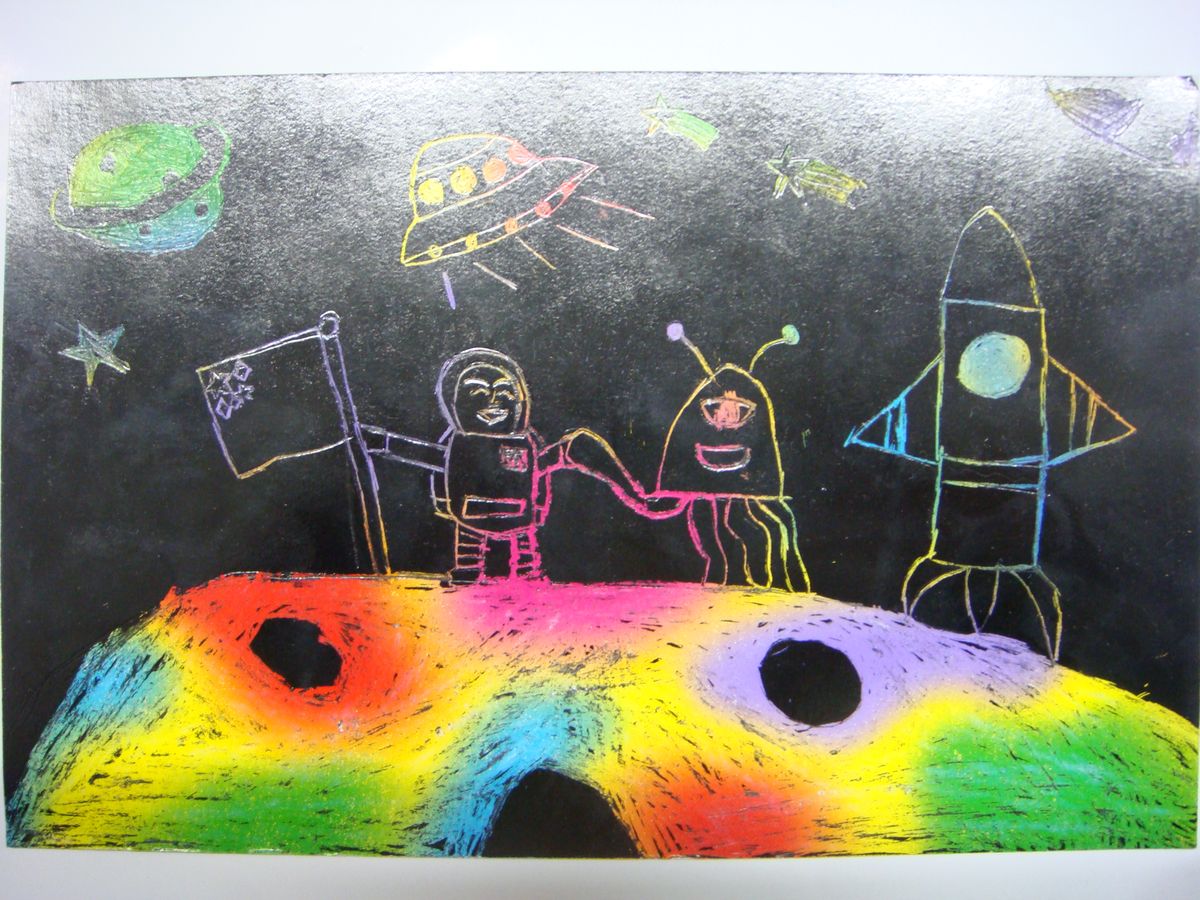 趣怪太空刮画-三忠-梁君宁